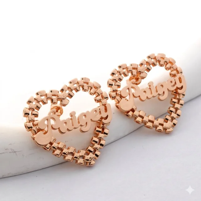 Checkmate Custom Name Earrings
