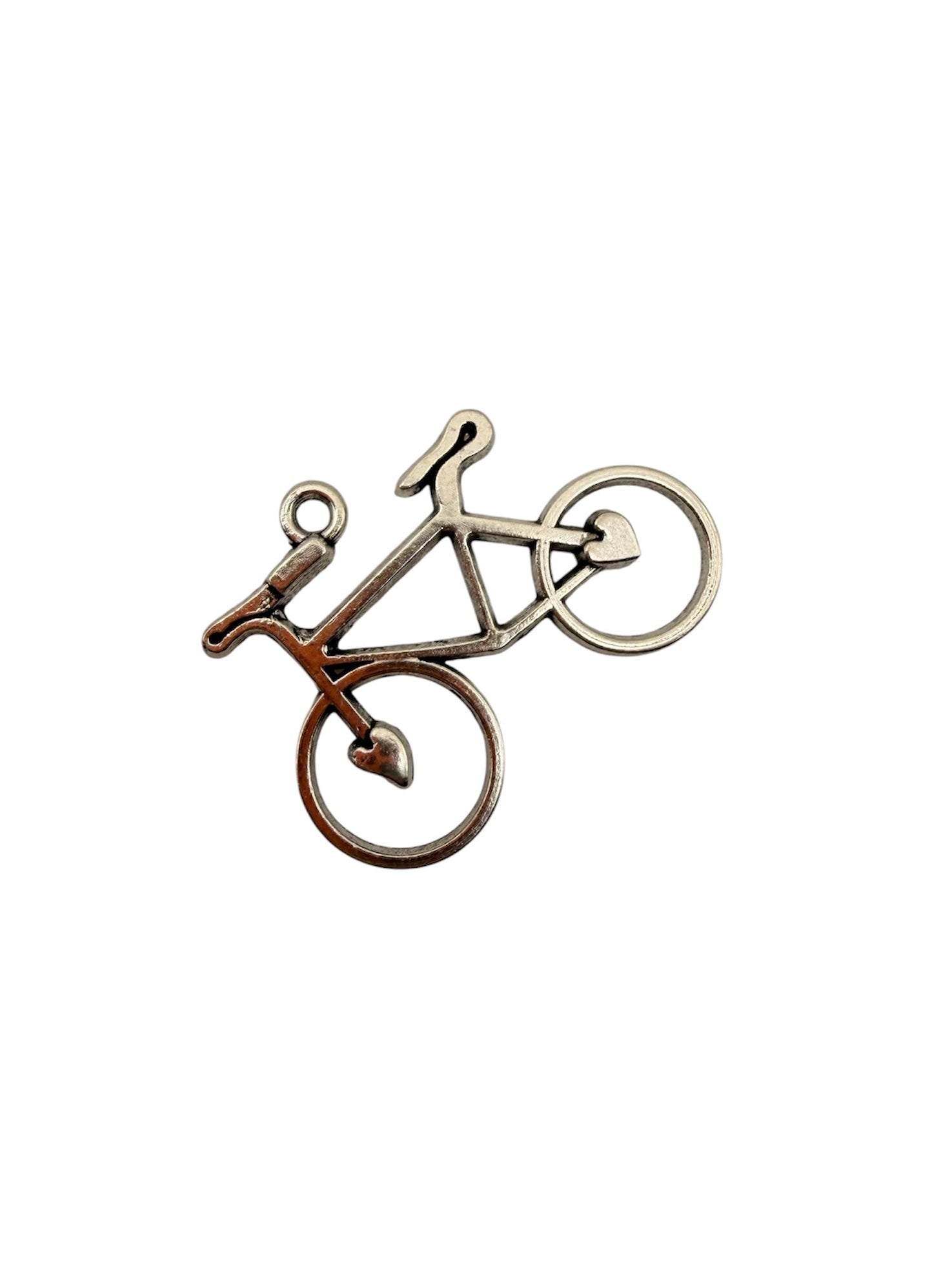 Silver Bicycle Charm