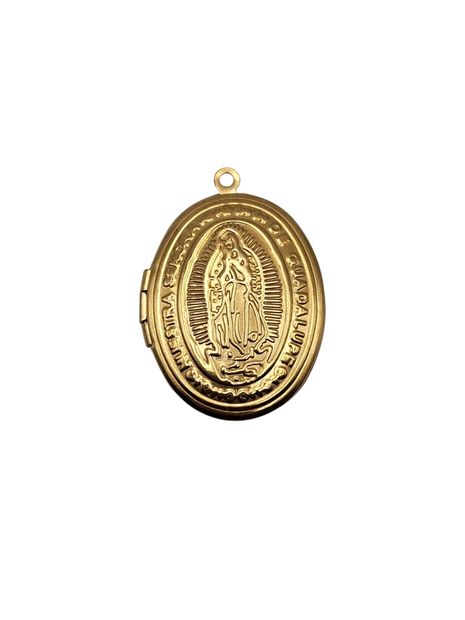 Virgin Mary Gold Locket Charm