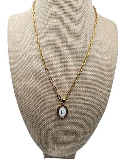 Monogram Alphabet Letter Necklace