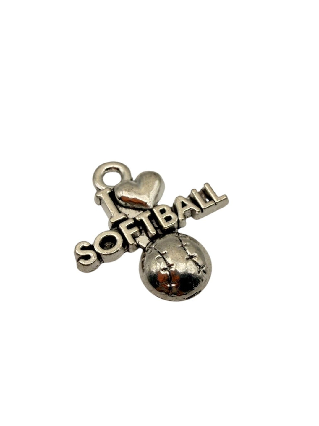 "I Love Softball" Charm