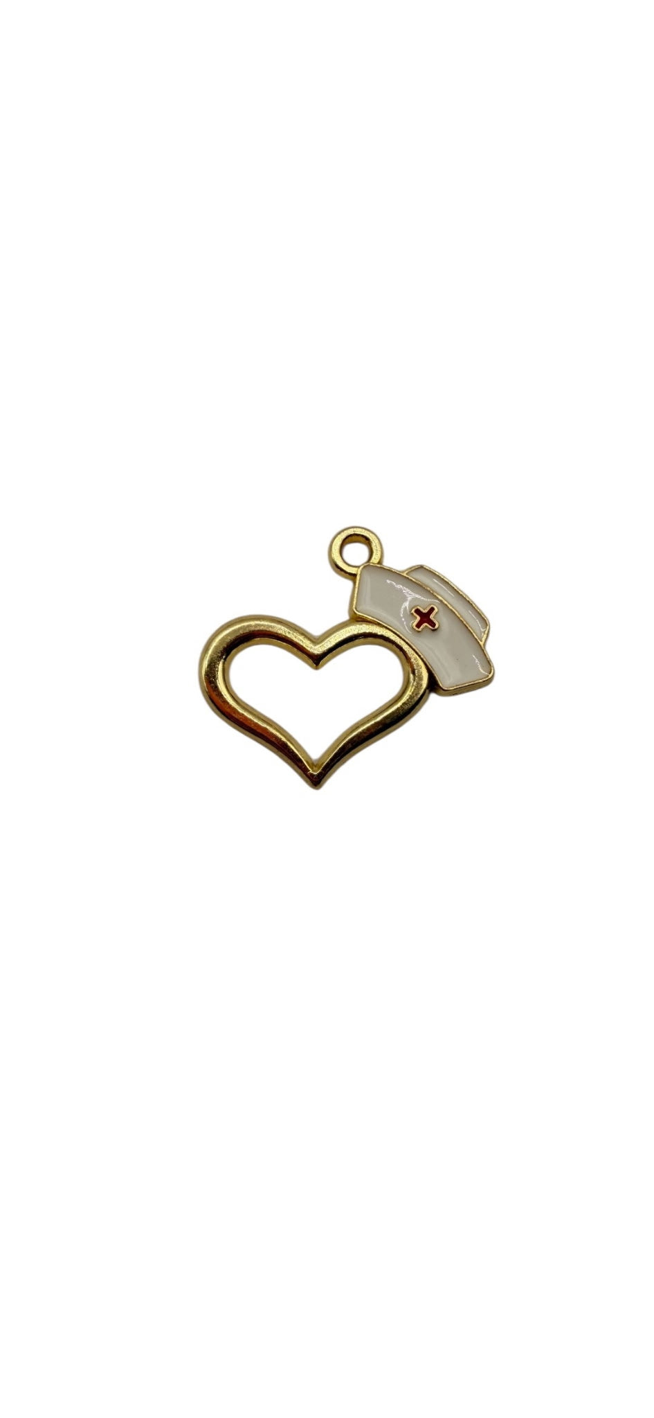Heart with Nurse Hat Charm
