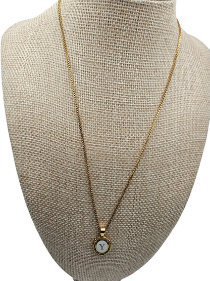 Monogram Alphabet Letter Necklace