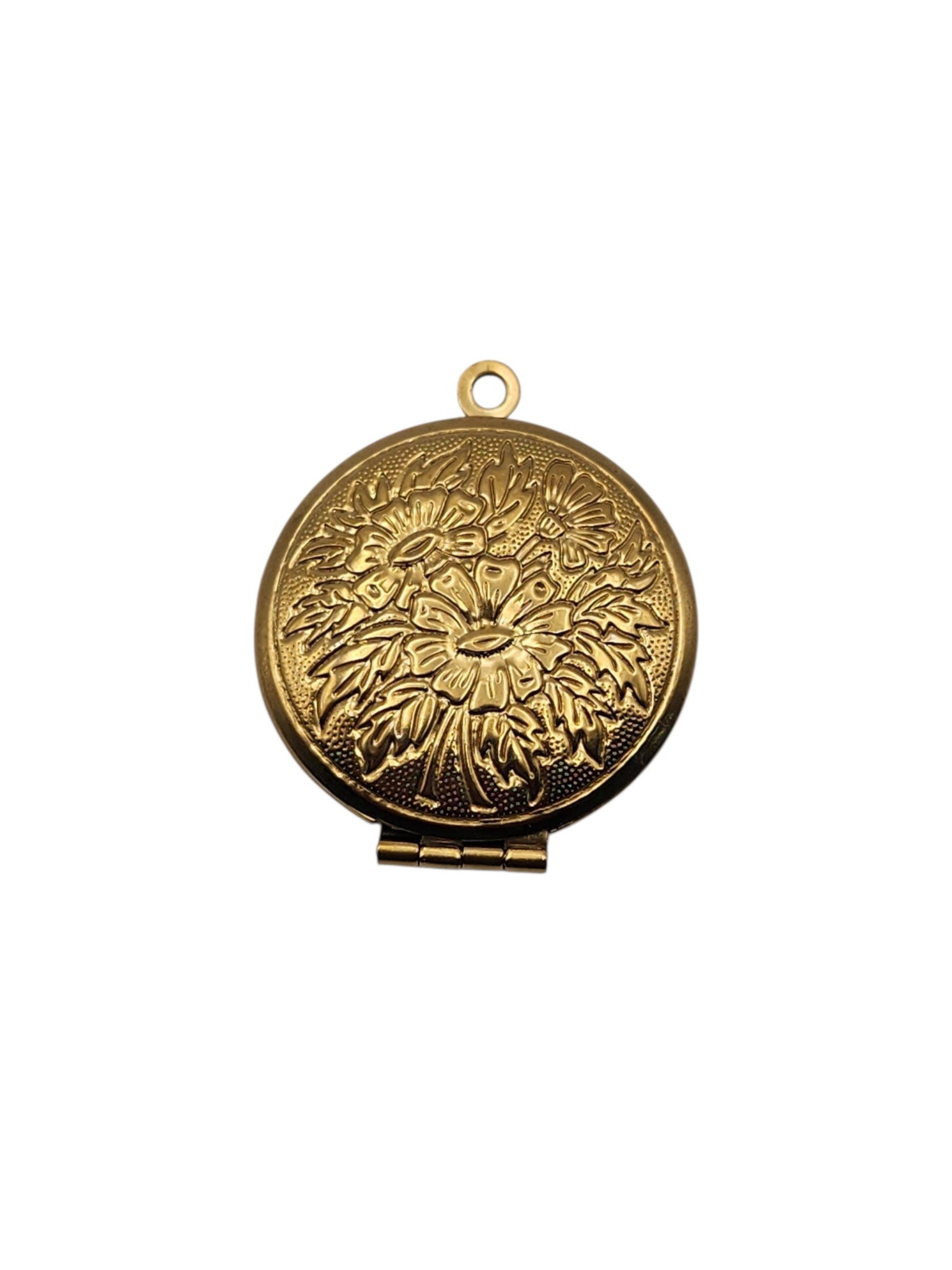 Gold Embossed Locket Charm