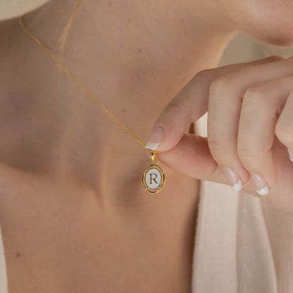 Monogram Alphabet Letter Necklace