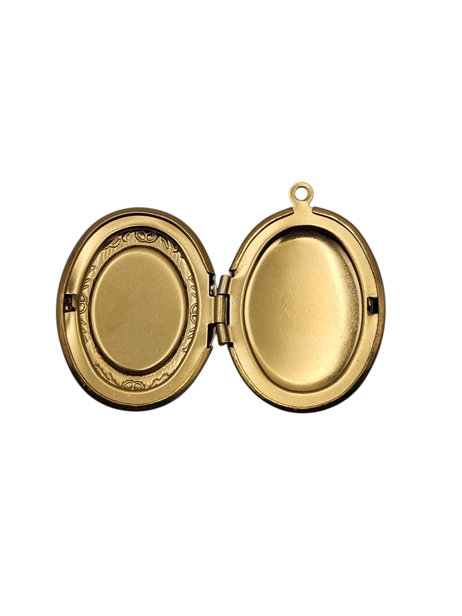 Gold Embossed Locket Charm