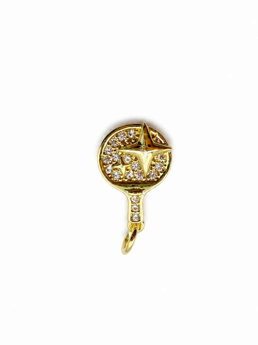 Table Tennis Ping Pong Paddle Charm